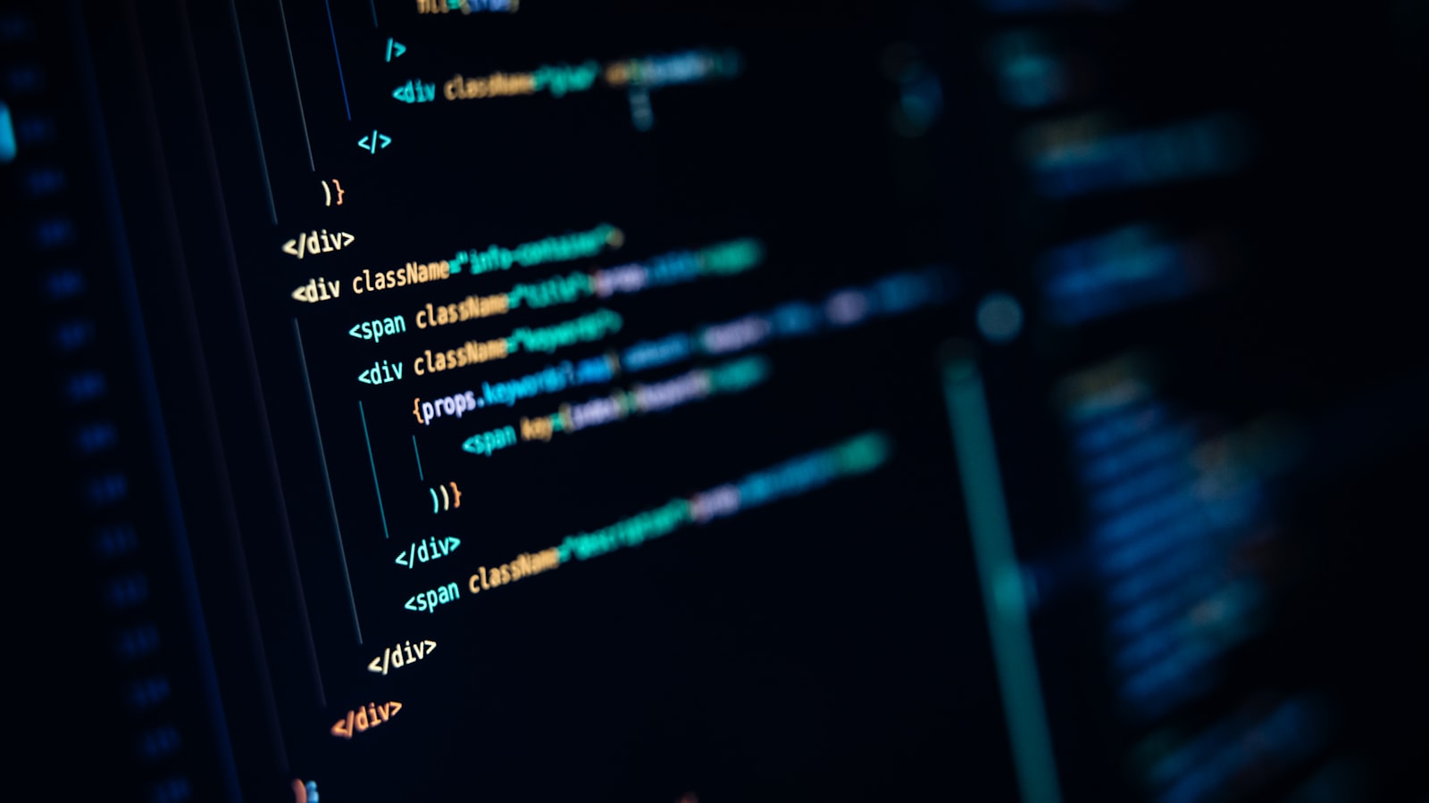 Close-up of code on a computer screen