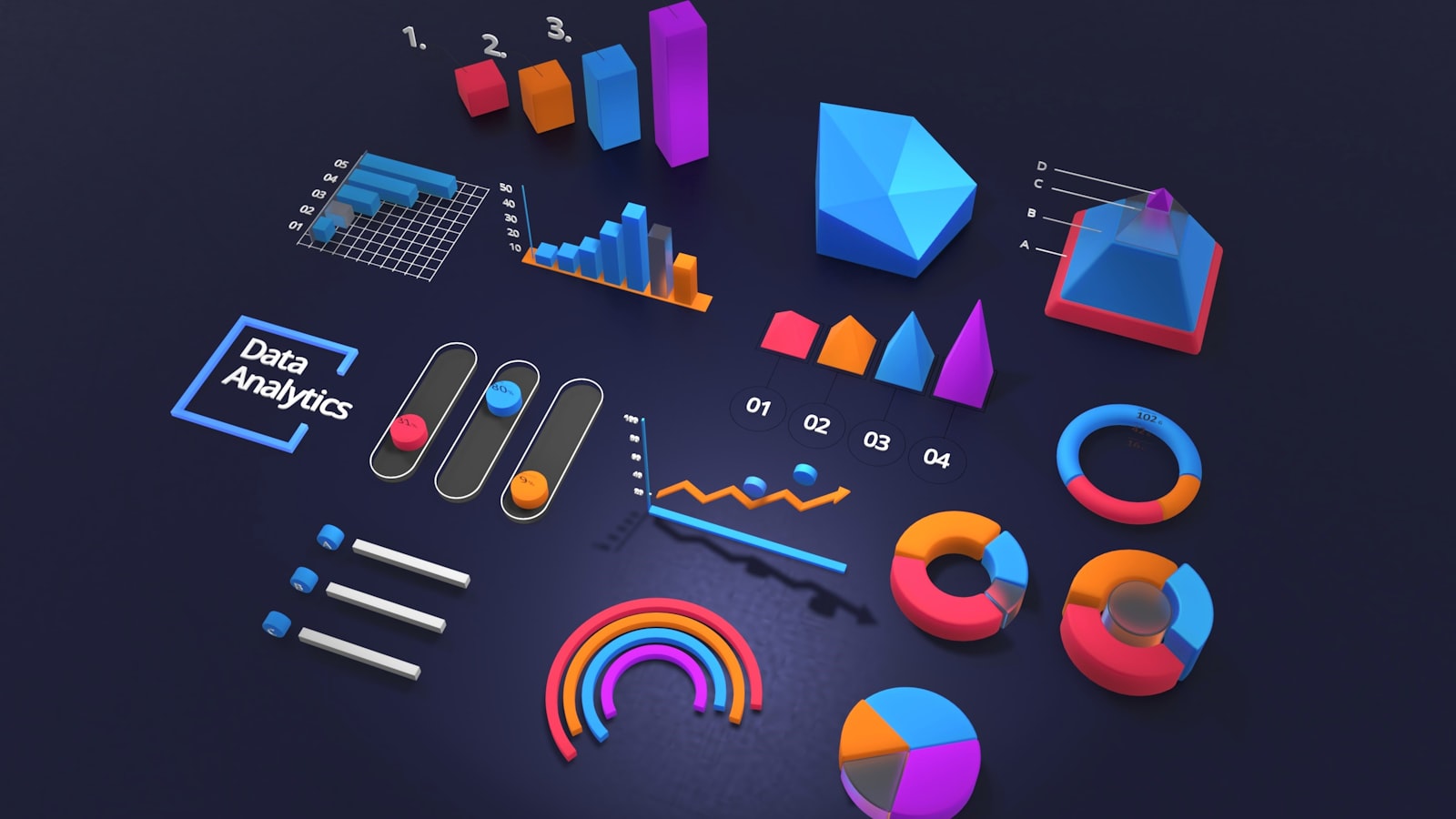 Data analytics and performance charts